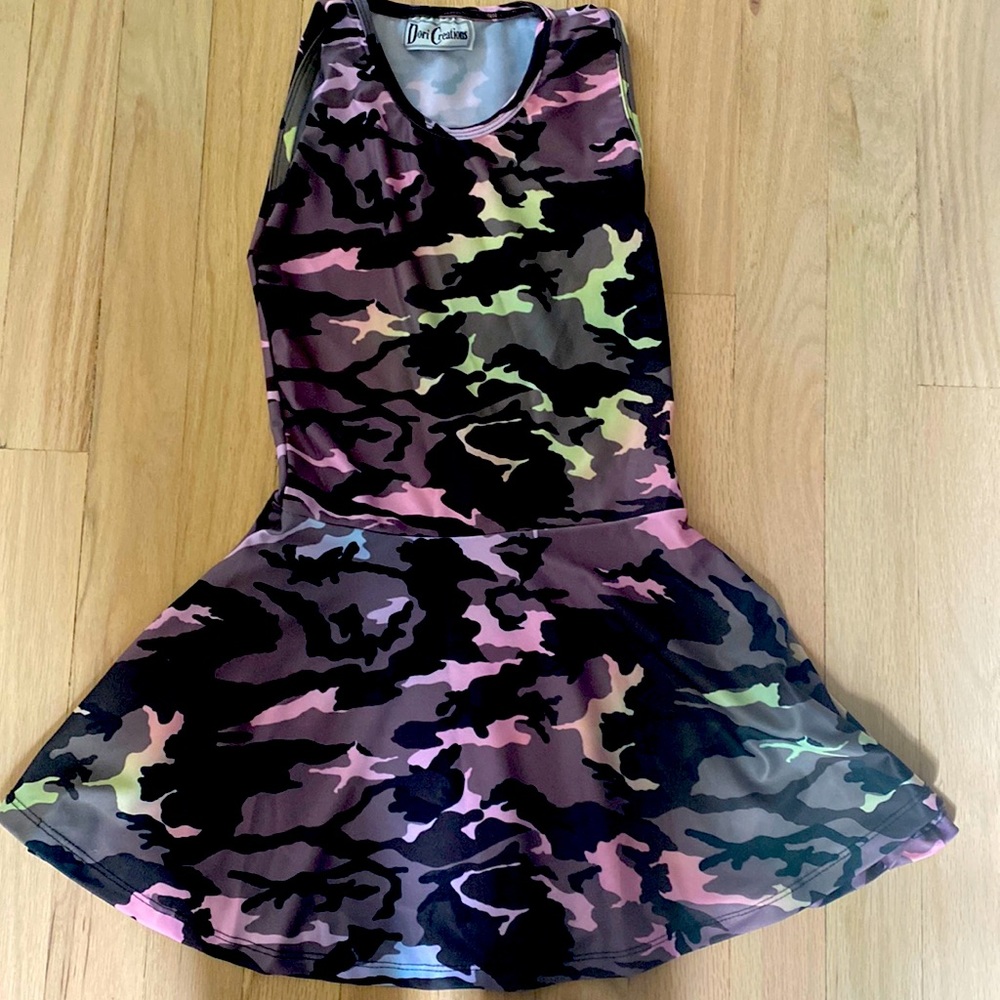 Dori creations camo fit and flare dress